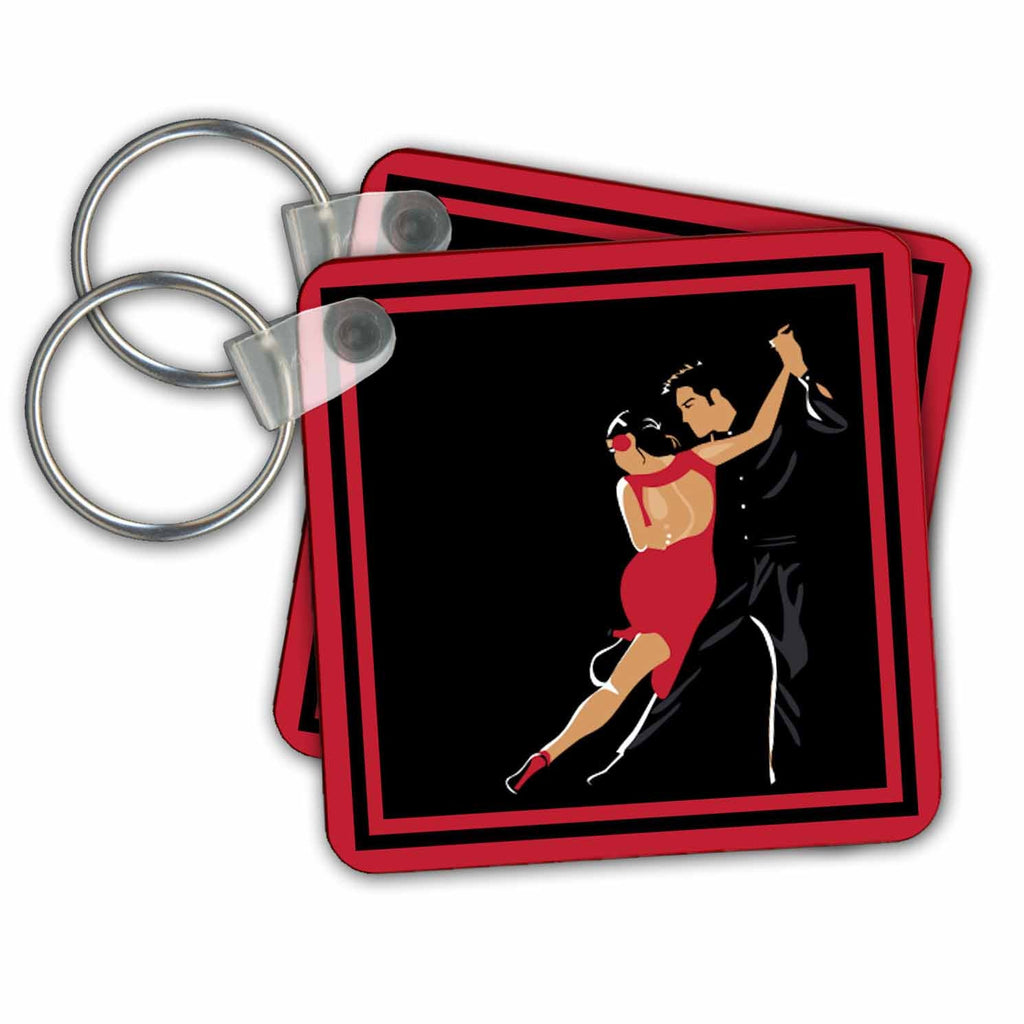 3dRose Key Chains Tango Anyone (kc-14952-1)