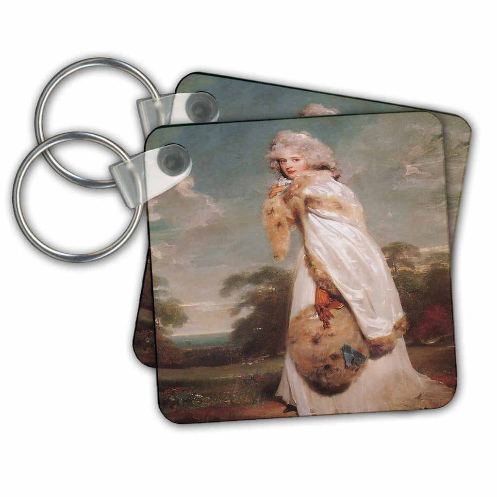3dRose Key Chains Elizabeth Farren by Sir Thomas Lawrence (kc-149561-1)