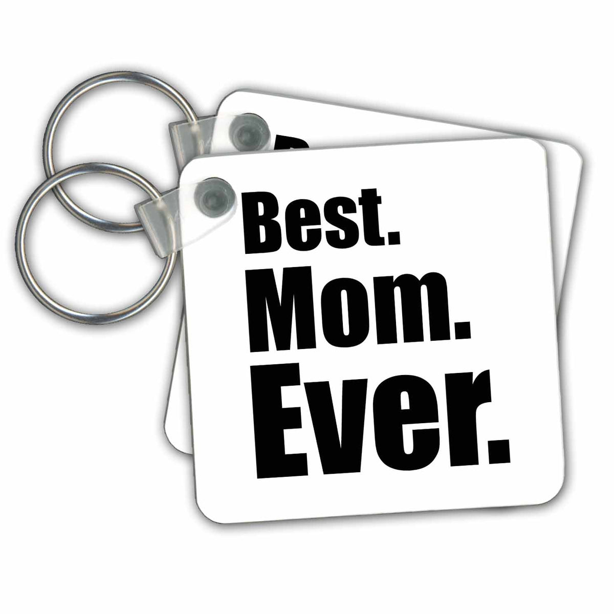 3dRose Key Chains Best Mom Ever (kc-149807-1)
