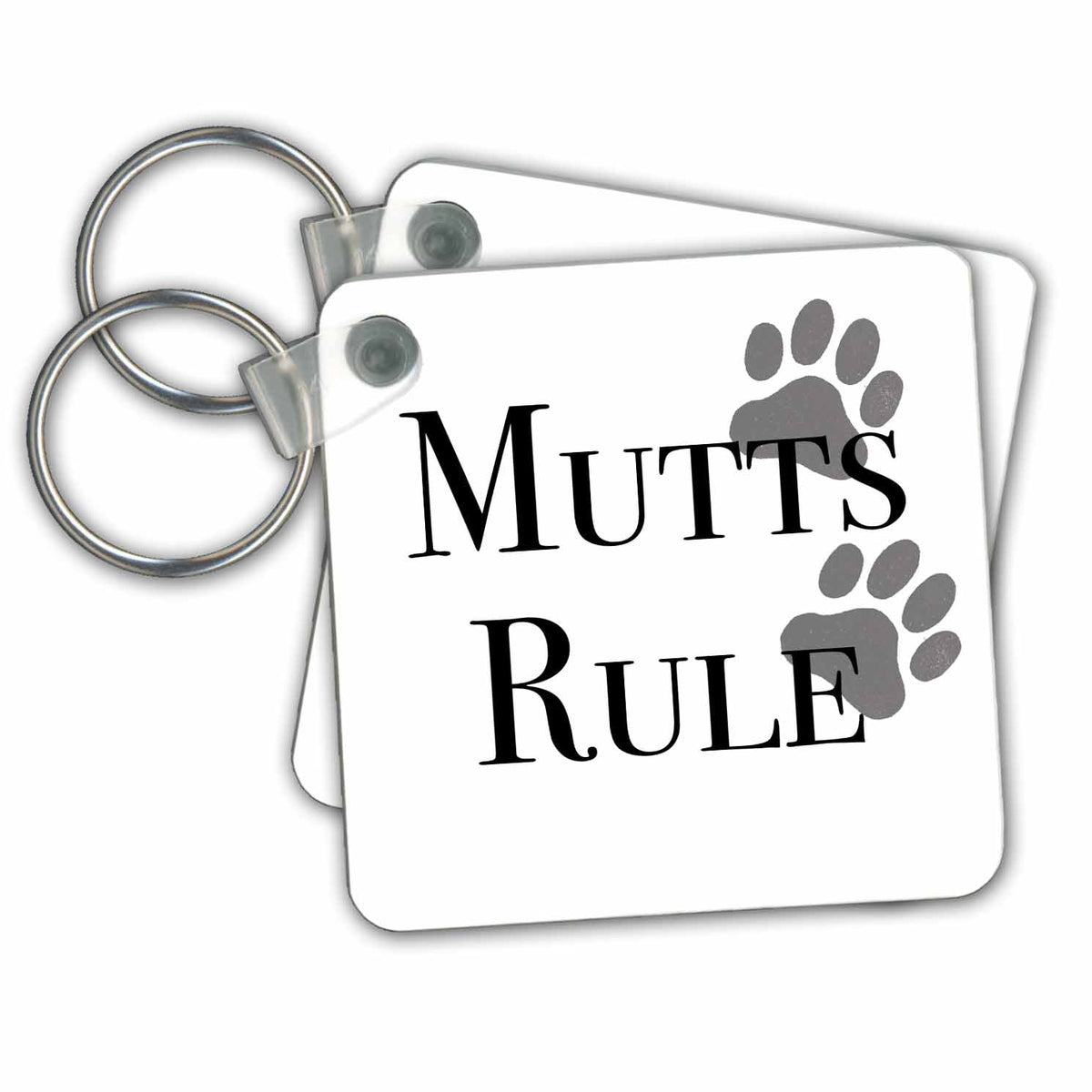 3dRose Key Chains Mutts rule (kc-149821-1)