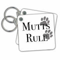3dRose Key Chains Mutts rule (kc-149821-1)
