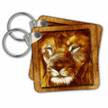 Key Chain - Large Lion Face Designs Animal Themes