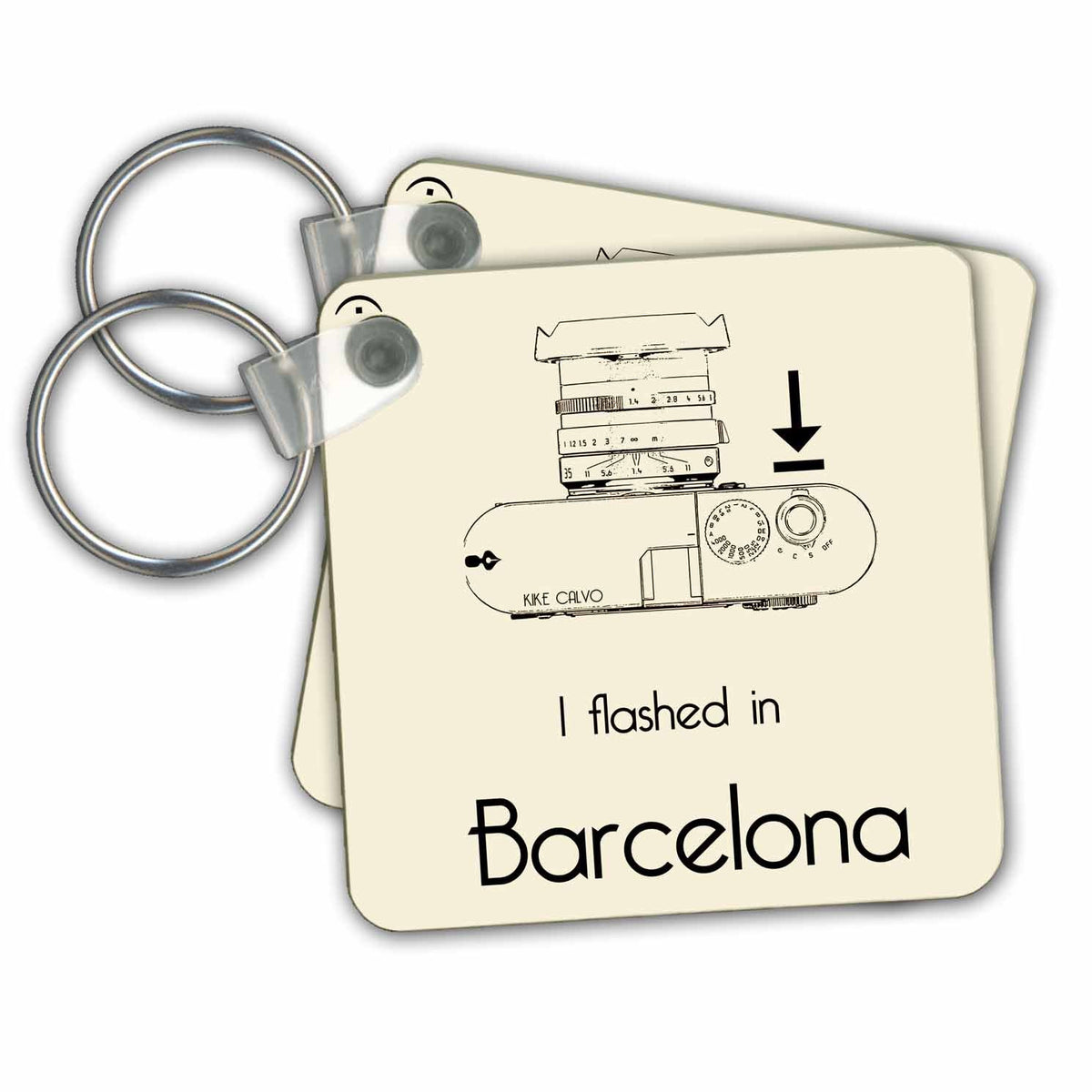 3dRose Key Chains I flashed in... Barcelona (kc-15017-1)