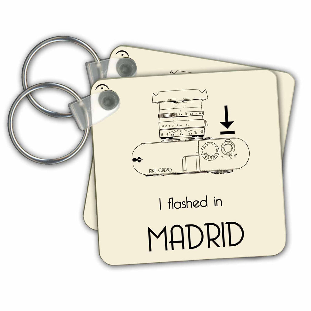 3dRose Key Chains I flashed in... Madrid (kc-15019-1)