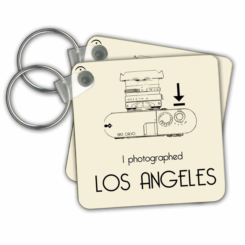 3dRose Key Chains I photograph... Los Angeles (kc-15087-1)