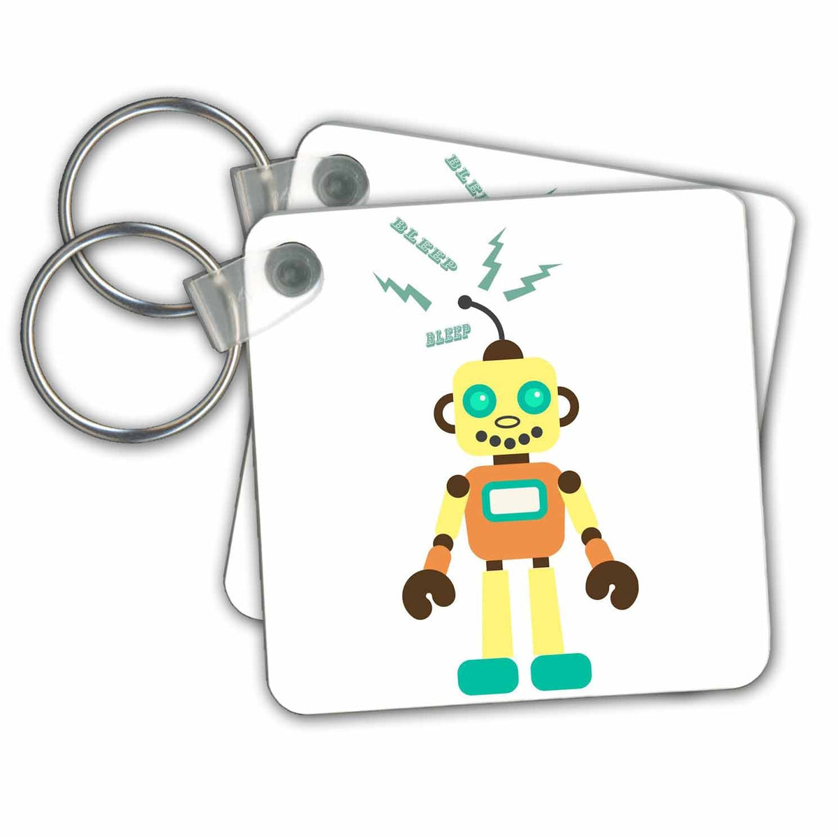 Key Chain - Citrus Robot With Sparks Robots