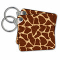Key Chain - Giraffe Print Brown Designs Prints and Patterns