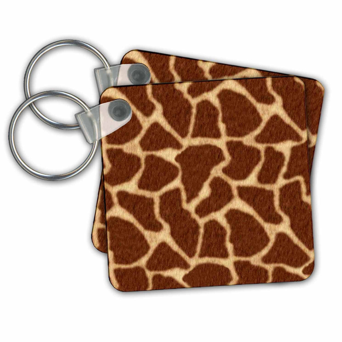 Key Chain - Giraffe Print Brown Designs Prints and Patterns