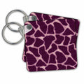 Key Chain - Giraffe Print Purple Designs Prints and Patterns
