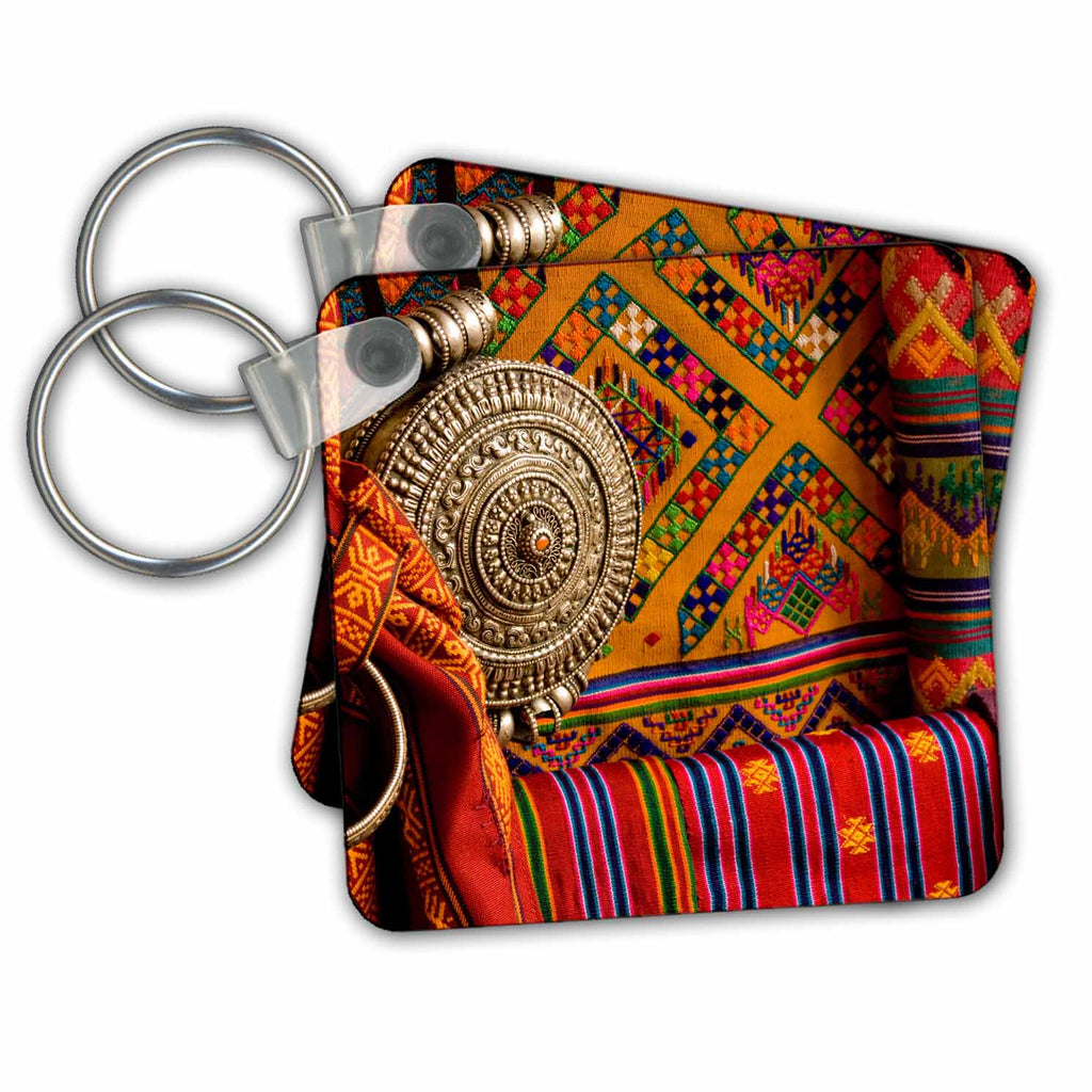 Key Chain - Fabrics, Bhutan Textiles