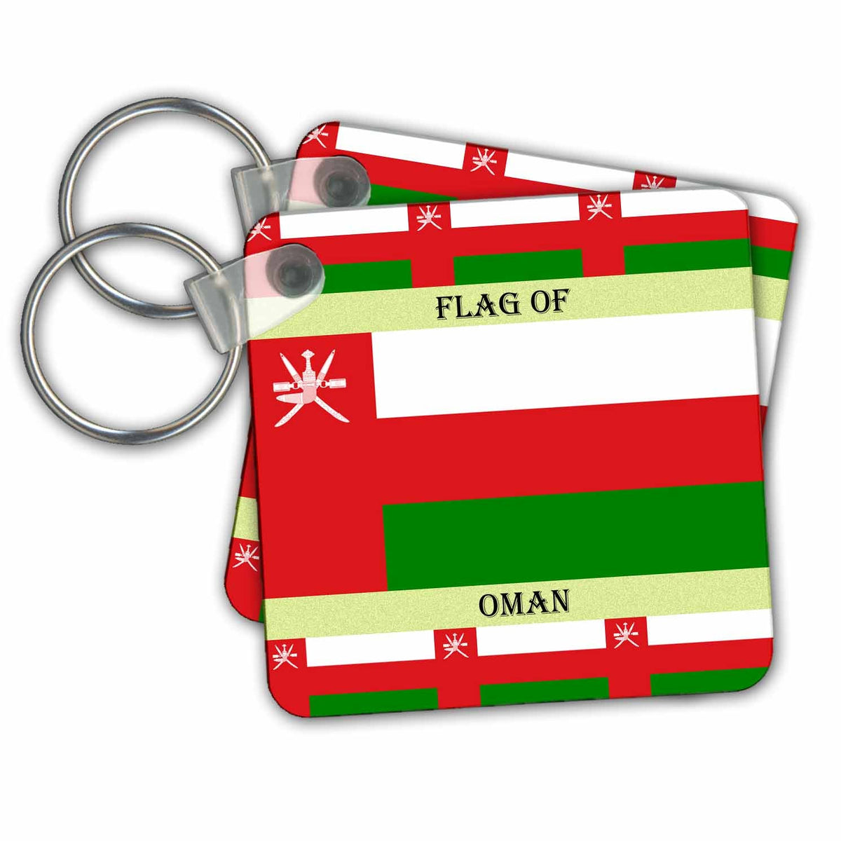 3dRose Key Chains Flag of Oman (kc-211345-1)