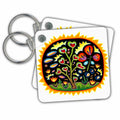 Key Chain - Funky Garden Designs Prints