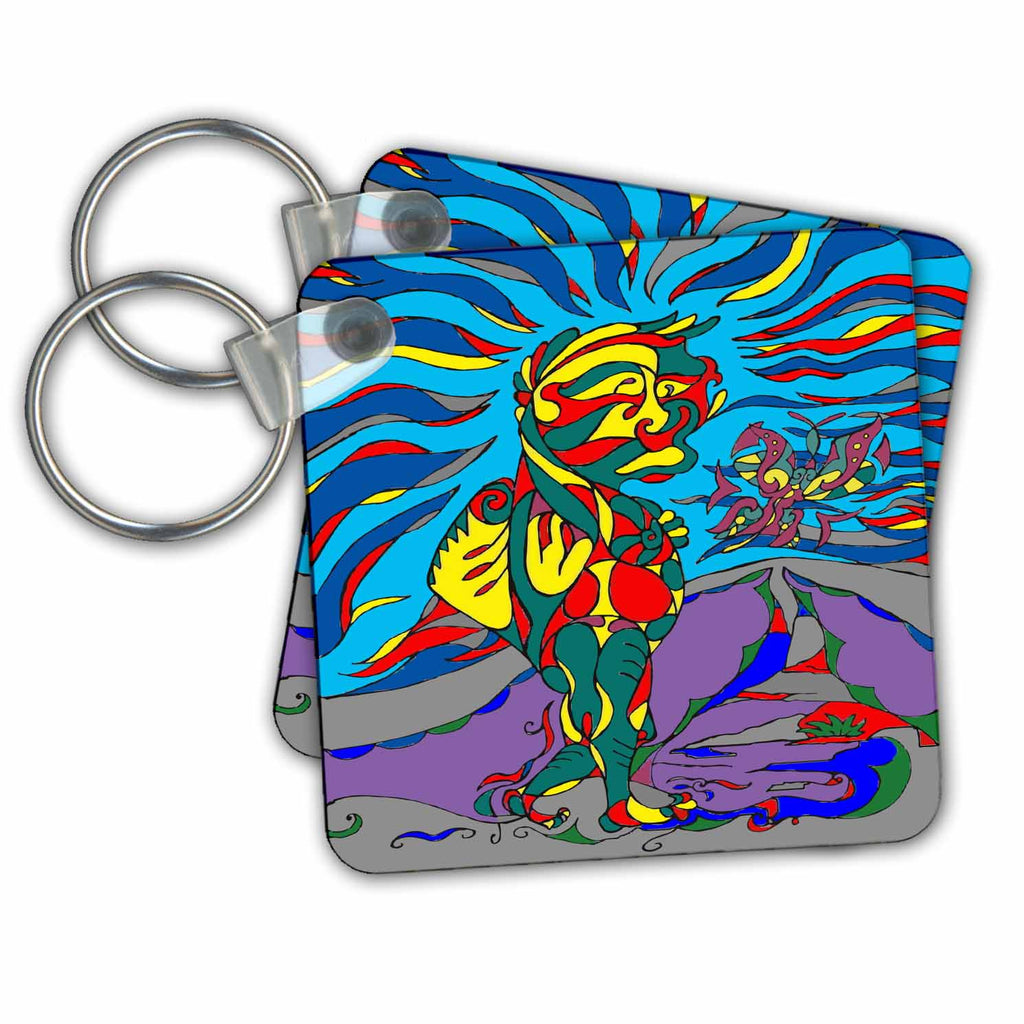 3dRose Key Chains WANDERING QUESTER (kc-211800-1)