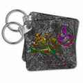 3dRose Key Chains DRAGON ABSTRACT SMILING (kc-211905-1)
