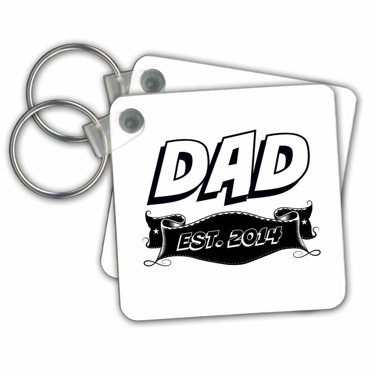 Key Chain - Dad - Est. 2014 Sayings