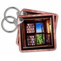 Key Chain - Bottle Glass Window Designs Places Themes