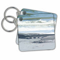 3dRose Key Chains Print of Abstract Blue Waves And White Sand (kc-212854-1)