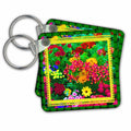 3dRose Key Chains Olde English Garden (kc-21289-1)