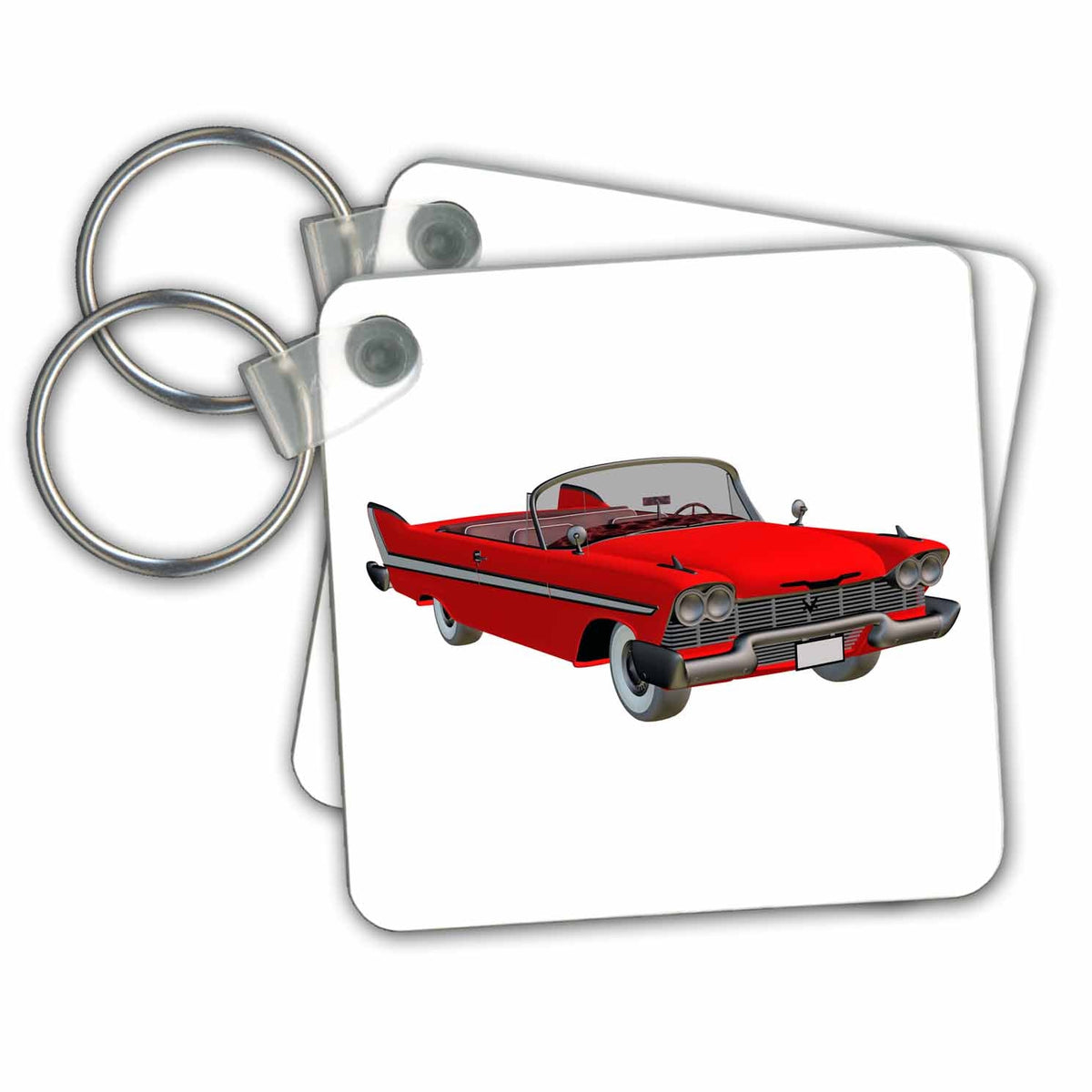 3dRose Key Chains Classic Convertible without Roof (kc-212927-1)