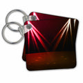 Key Chain - A Stage With Two Red Spot Lights Spot Lights