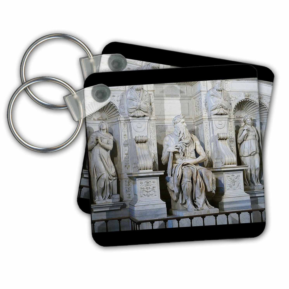 Key Chains Moses Statue in Rome (kc-214660-1)