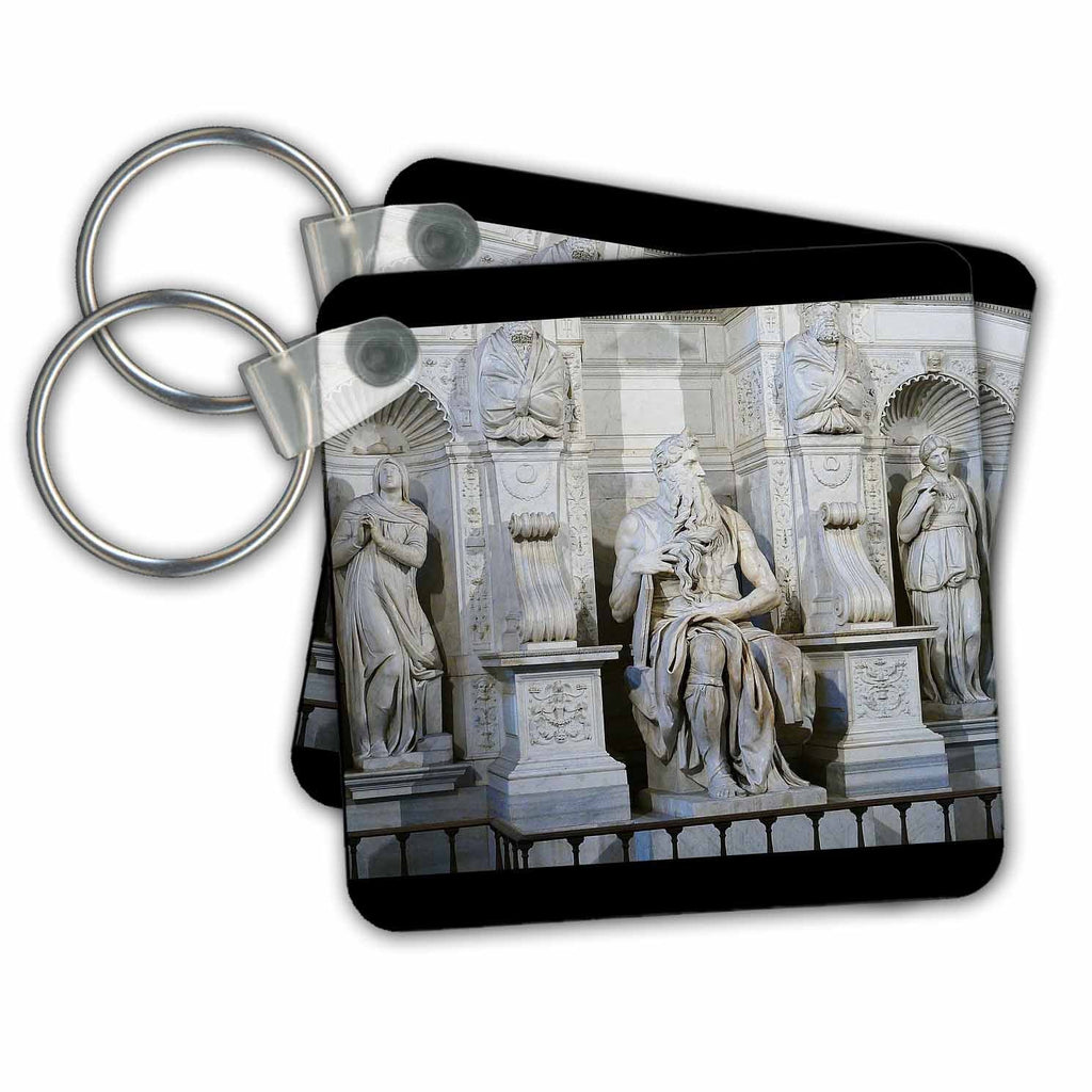 Key Chains Moses Statue in Rome (kc-214660-1)