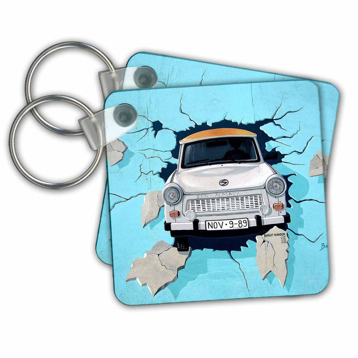 Key Chain - East Berlin Wall Graffiti Jr – Countrys