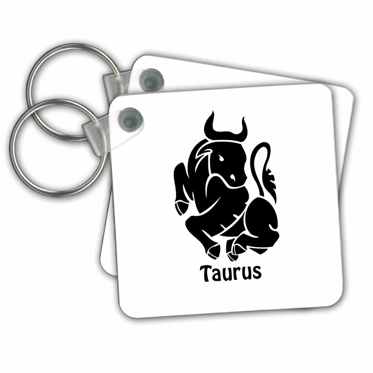 3dRose Key Chains Taurus Sign (kc-214708-1)