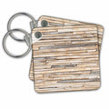 3dRose Key Chains Rustic Layered Wood Effect (kc-215435-1)