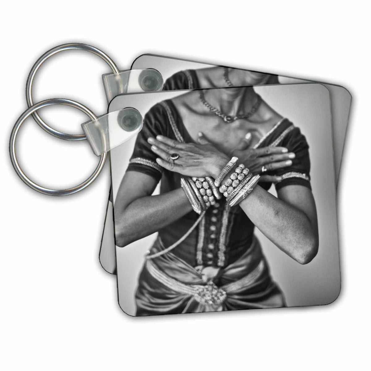 3dRose Key Chains Apsara Dancer, performing a traditional Khmer dance (kc-216164-1)