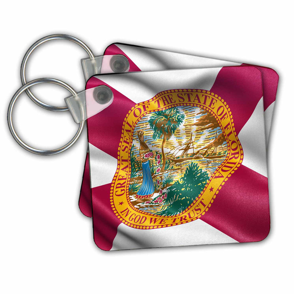 3dRose Key Chains Florida state flag (kc-216242-1)