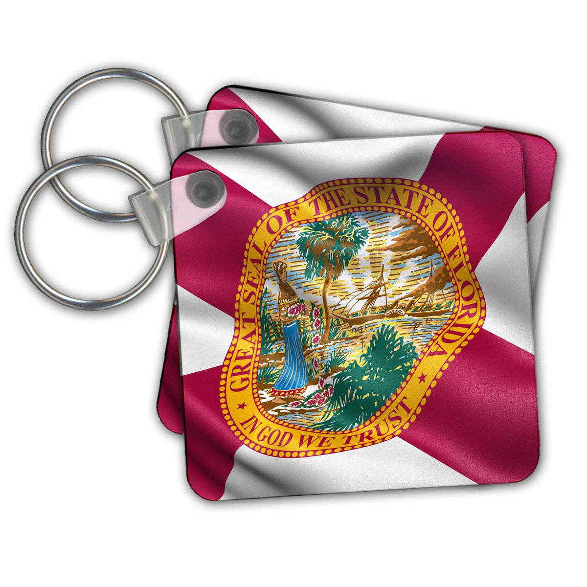 3dRose Key Chains Florida state flag (kc-216242-1)