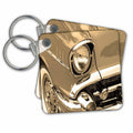 3dRose Key Chains Classic vintage car. Sepia. (kc-216290-1)