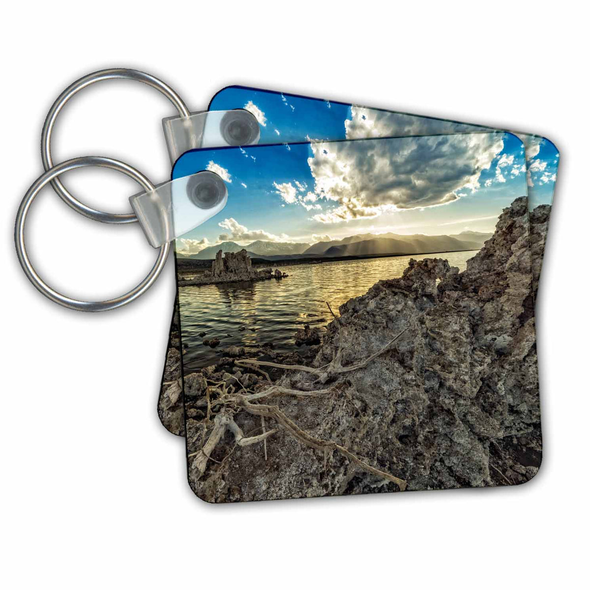 3dRose Key Chains Mono Lake Tufa Before Sunset (kc-216504-1)