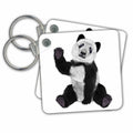 Key Chain - Baby Panda Waving Graphics Animal