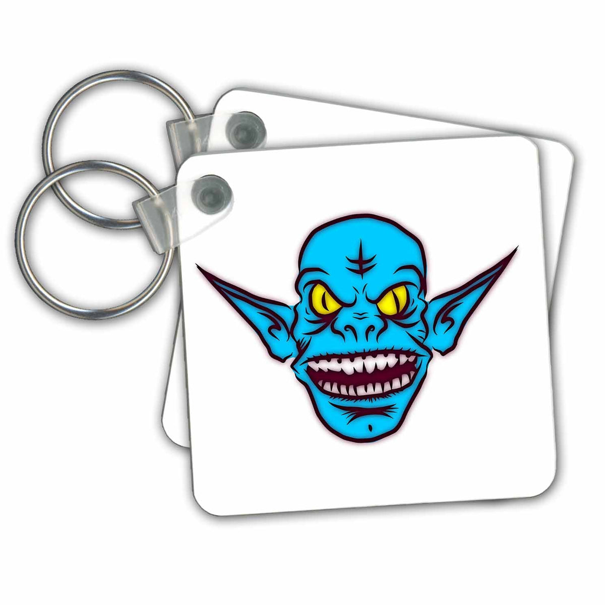 Key Chain - Ugly Monster, Alien, Devil, Evil. Popular image. Monsters