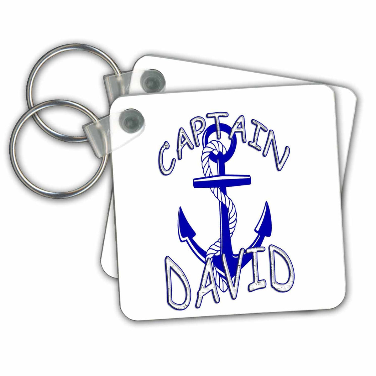 Key Chain - Captain David. Personalized quotes. Nautical Quotes