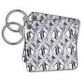 3dRose Key Chains Image of Silver Interlocking Chain (kc-232991-1)