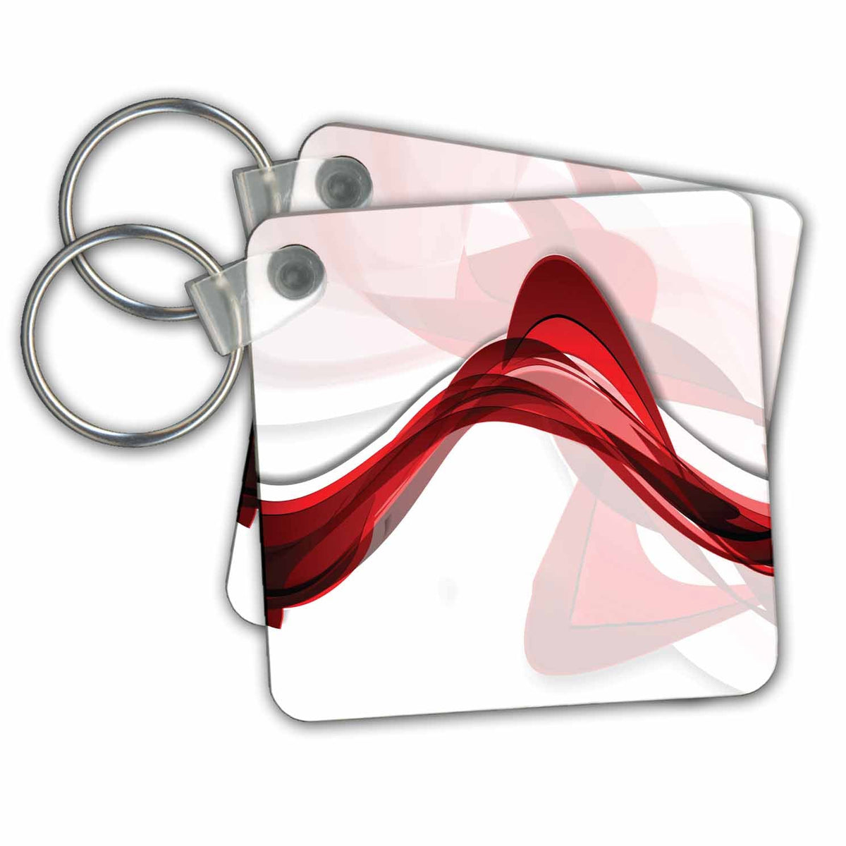Key Chain - Contemporary Red Streamer Contemporary