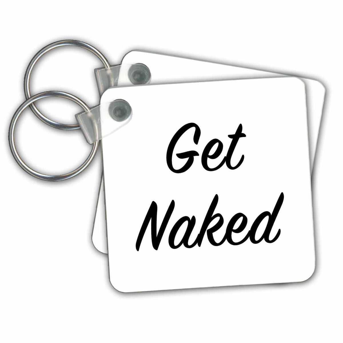 3dRose Key Chains GET NAKED (kc-236267-1)