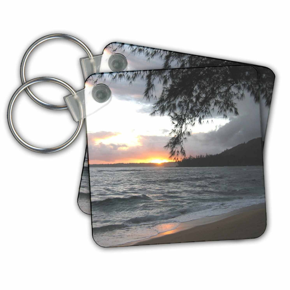 3dRose Key Chains Hawaii Sunset (kc-23629-1)