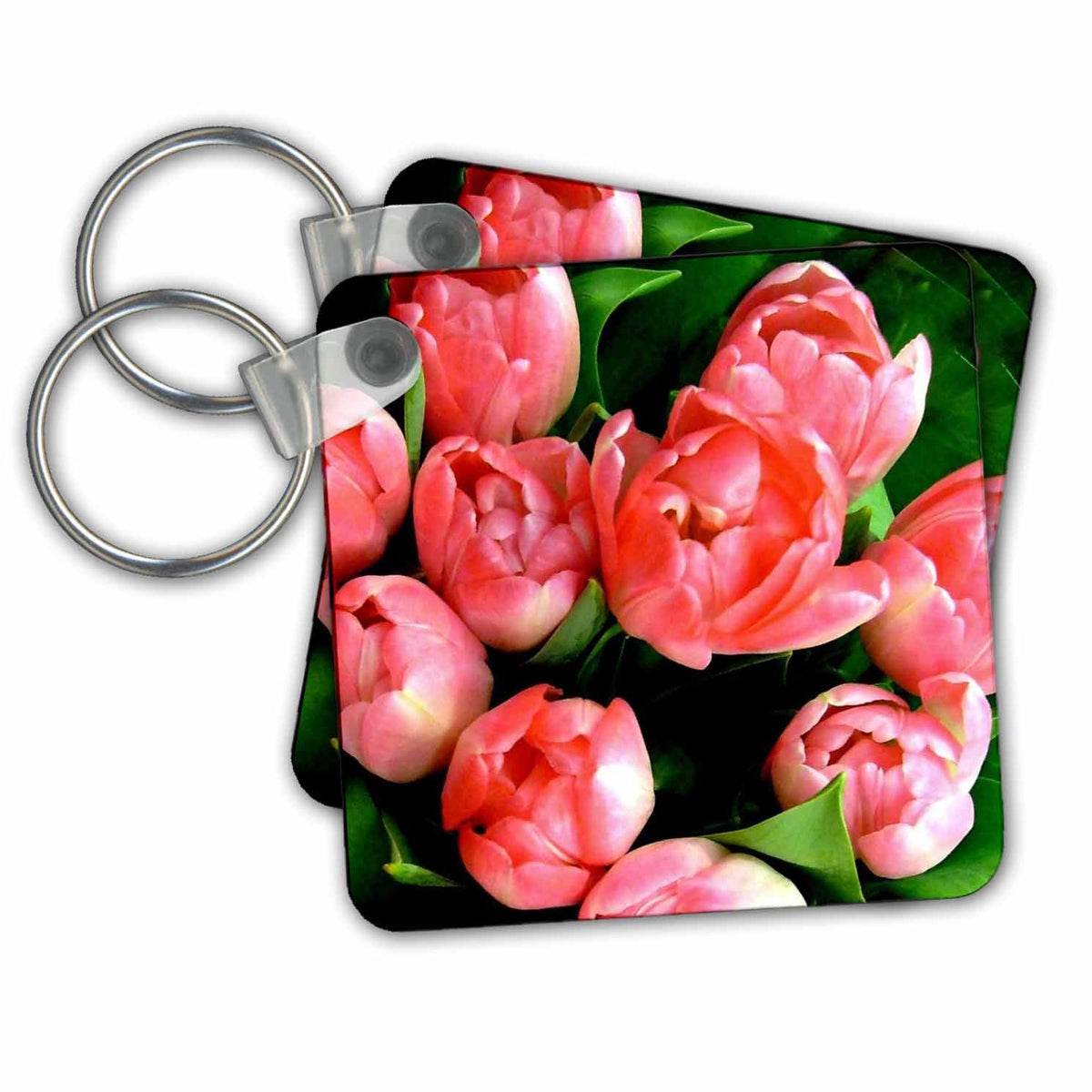 3dRose Key Chains Pink Tulips (kc-236414-1)
