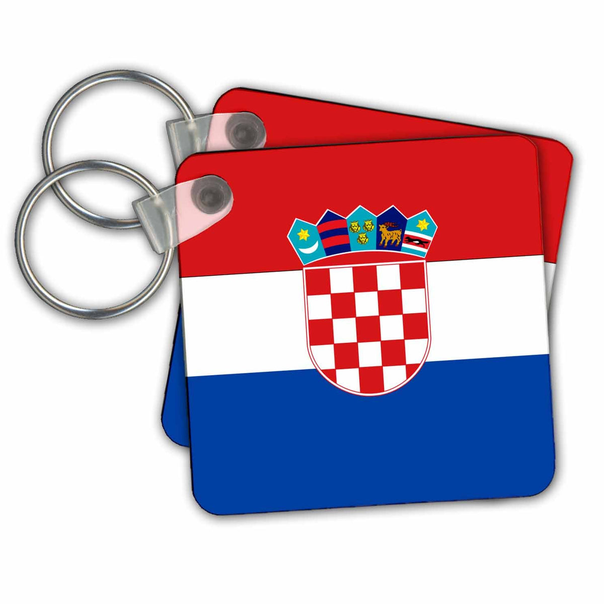 Key Chain - Modern Croatia Flag Flag