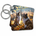 Key Chain - Two Collies in the Nature Dog