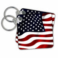 Key Chain - Modern America Flag Flag