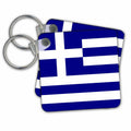 Key Chain - Blue Greece Flag Flag