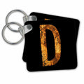 Key Chain - Golden Letter D Letter