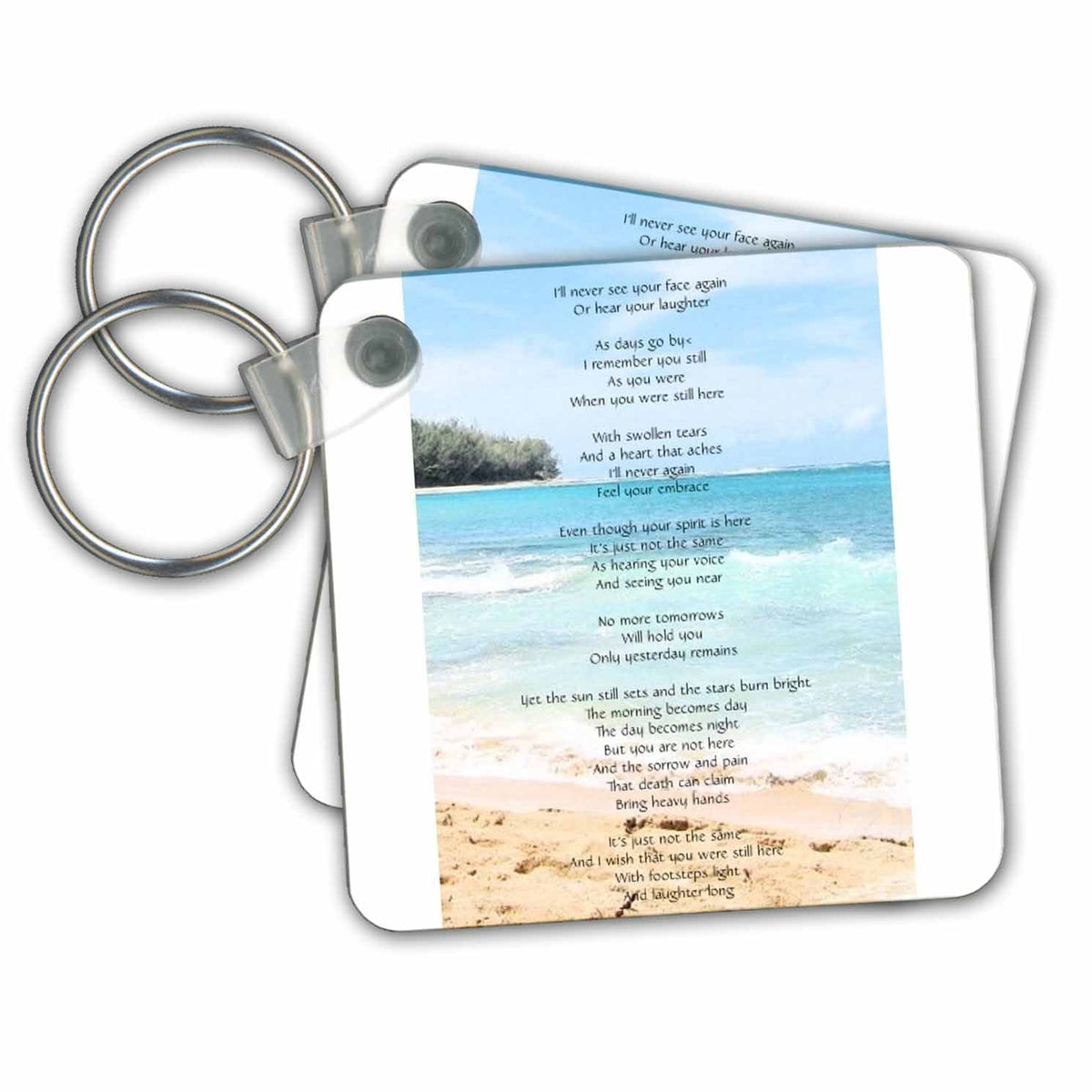 Key Chain - Sympathy Poem Sanders Inspirations