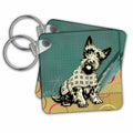 Key Chain - Graphic Design of Dog Dog