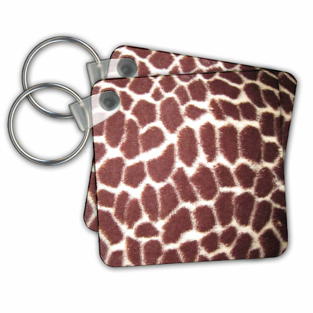 3dRose Key Chains Giraffe Print (kc-23699-1)